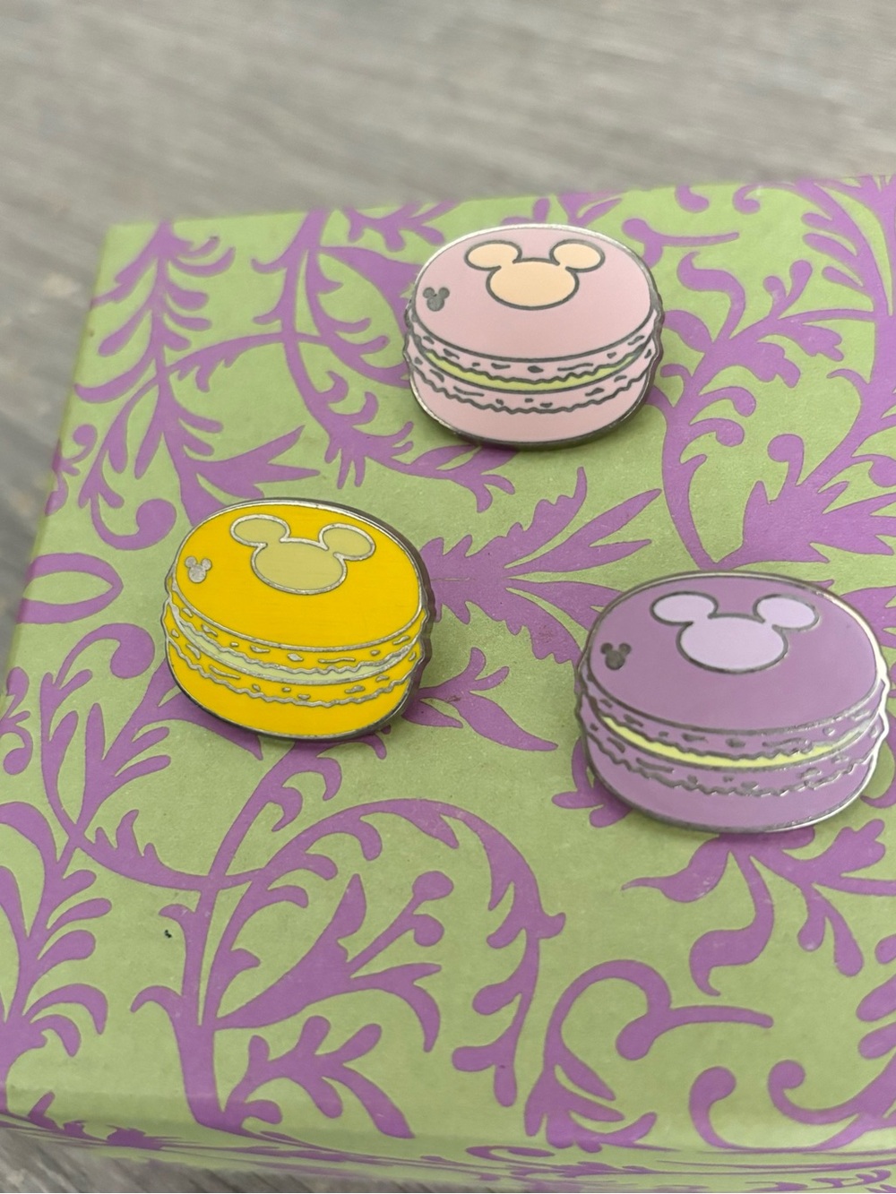 Disney Hidden Mickey Macaroons Pin Set of 3